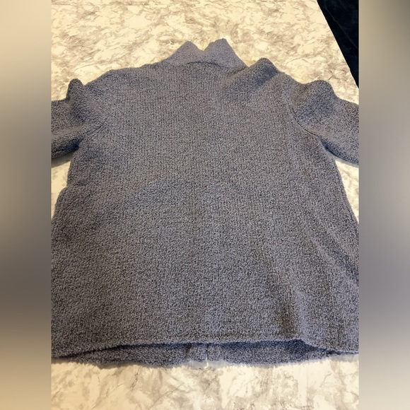 Eileen Fisher Blue Cashmere Wool Blend Full Zip Cardigan Sweater size Small - Picture 7 of 7